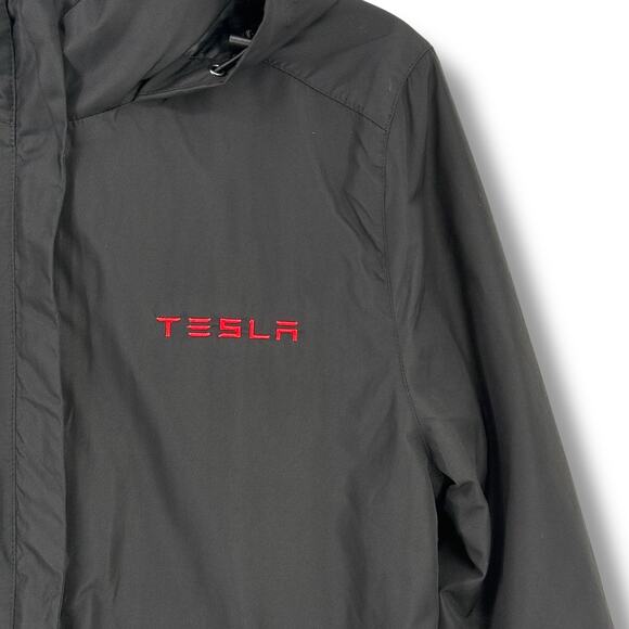 Tesla Stormtech 3 in 1 Performance Jacket Womens Size Medium Black Red - Picture 2 of 9